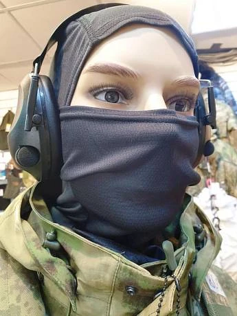Балаклава военная летняя тактическая черная Tactical 7.26 фото
