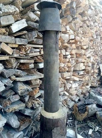 Труба печная с зонтом фото