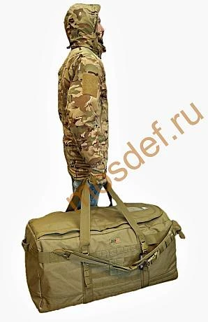 Тактический рюкзак сумка баул армейский Tactica 7.62 песок 150 литров  фото