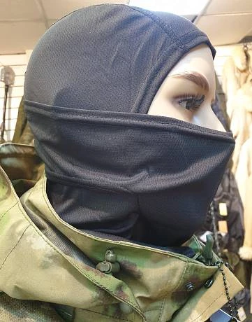 Балаклава военная летняя тактическая черная Tactical 7.26 фото