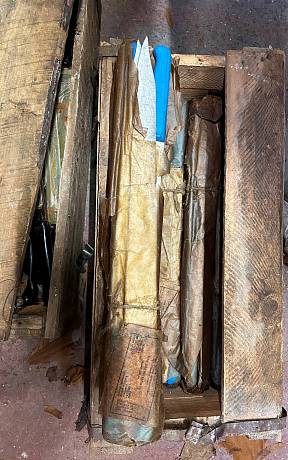 Нож поварской для ветчны армейский СССР синяя рукоять фото