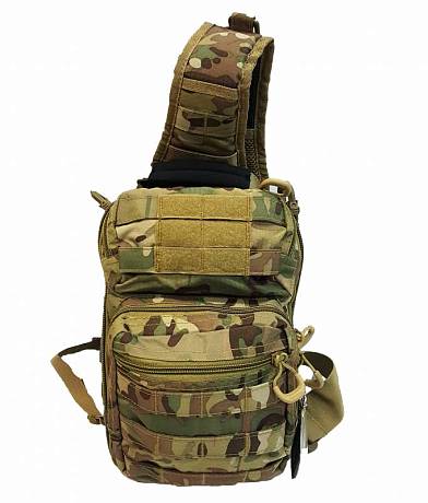 Сумка тактическая мужская через плечо Gongtex арт. 0306 multicam фото