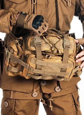 Тактическая сумка Belt Bag, 7л., арт. PK100, Койот (Coyote) фото