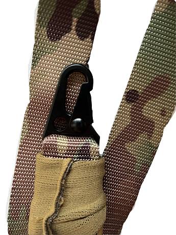 Ремень автоматный тактический двухточечный с амортизаторами Gongtex Gun Sling GLS 0004 черный фото