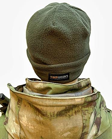 Шапка зимняя флисовая тактическая двойная Олива Tactica 7.62 Gear фото