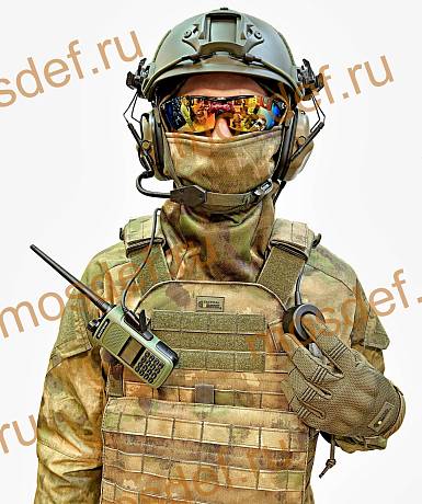 Кнопка тактическая PTT с адаптером тип К для гарнитуры переходник на рацию фото