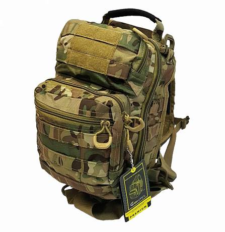 Сумка тактическая мужская через плечо Gongtex арт. 0306 multicam фото