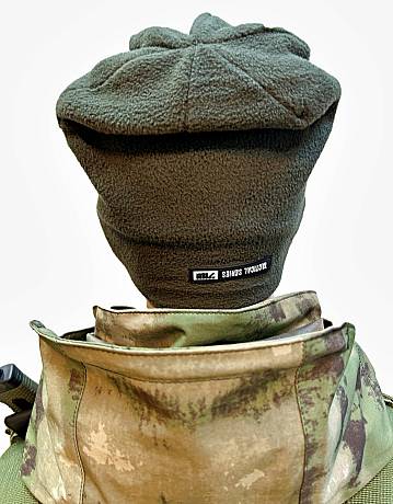 Шапка зимняя флисовая тактическая двойная Олива Tactica 7.62 Gear фото