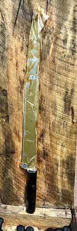 Нож поварской для ветчны армейский СССР черная рукоять фото