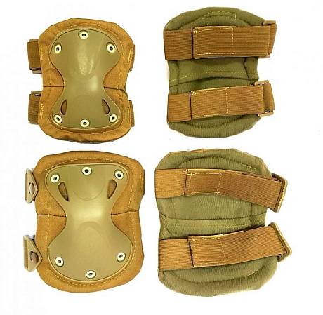 Тактическая защита наколенники и налокотники песок X фото