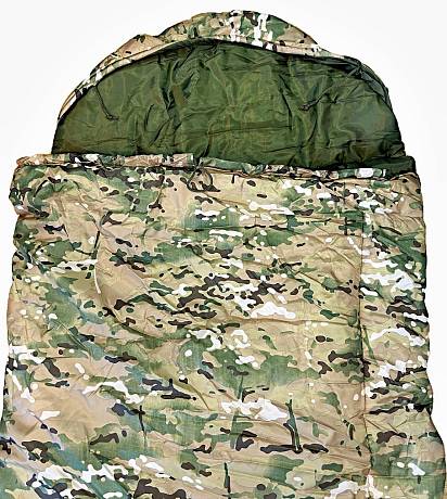 Спальный мешок с подголовником Профи 7.62 GEAR -20 мультикам фото
