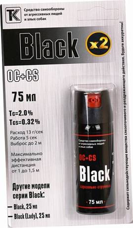 Газовый баллончик Black 75 мл. фото