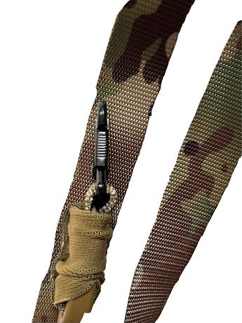 Ремень автоматный тактический двухточечный с амортизаторами Gongtex Gun Sling GLS 0004 мох фото