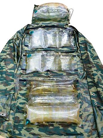 Плащ палатка плащ-накидка специальная СПН с надувным матрасом фото